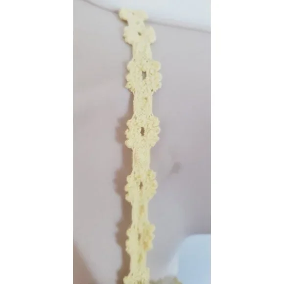NEW FREE PEOPLE INTIMATELY YELLOW 100% COTTON EYELET EMBROIDERY BRALETTE SMALL - Picture 5 of 11